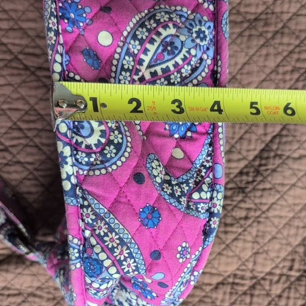 Vera Bradley Pink and Blue Paisley Shoulder Bags - Picture 7 of 9
